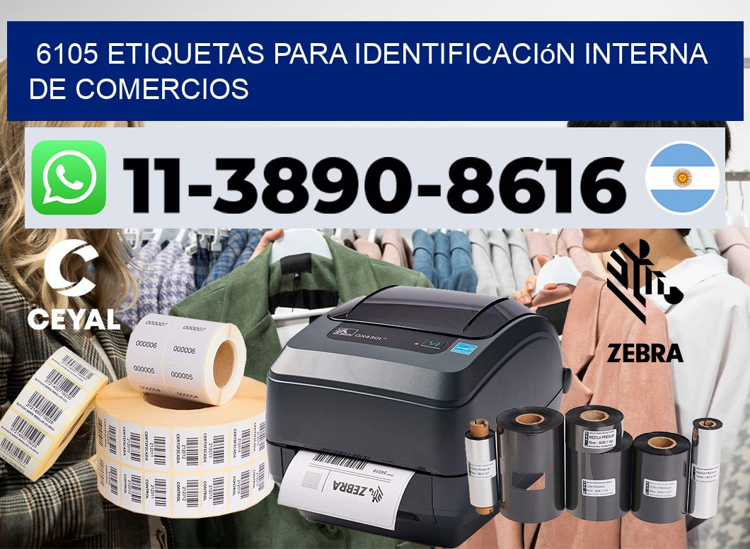 6105 Etiquetas para identificación interna de comercios