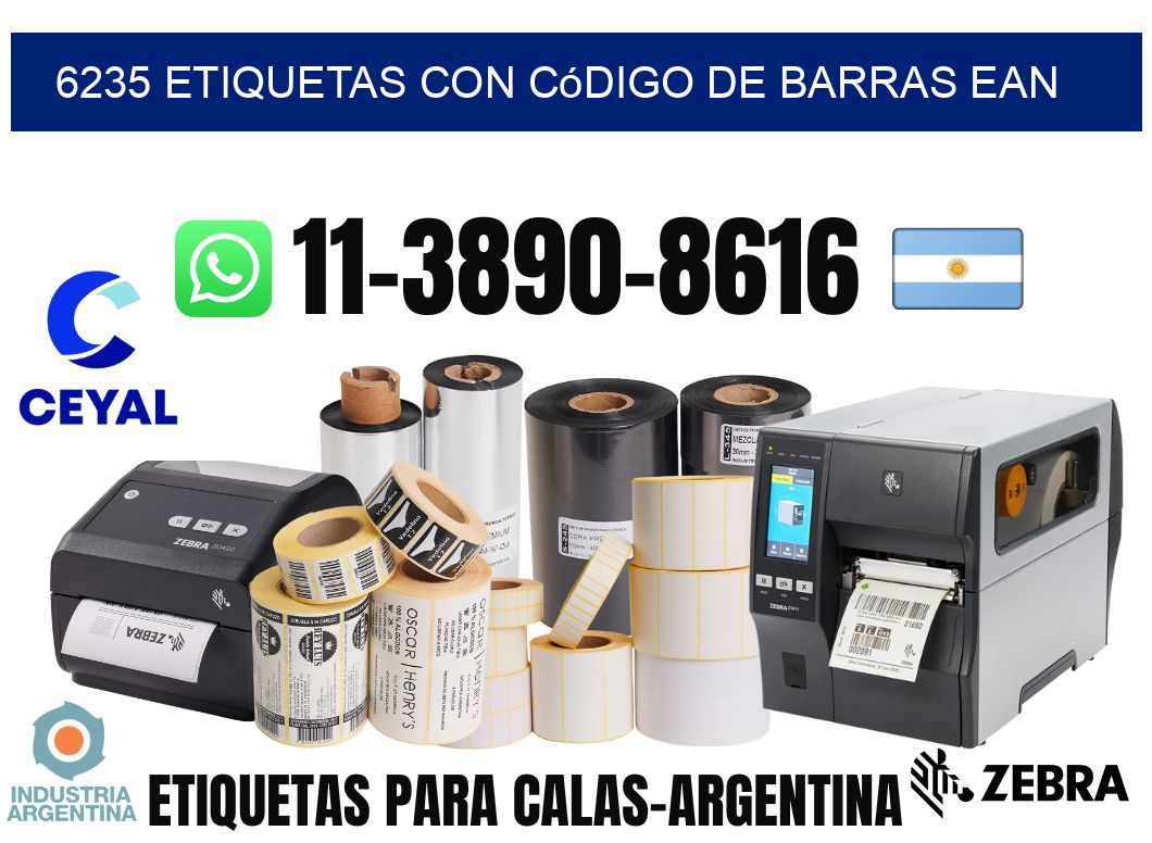 6235 Etiquetas con código de barras EAN