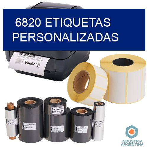 6820 etiquetas personalizadas
