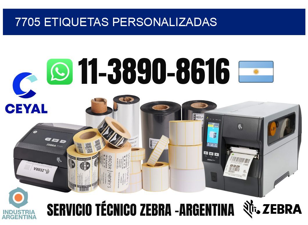 7705 etiquetas personalizadas