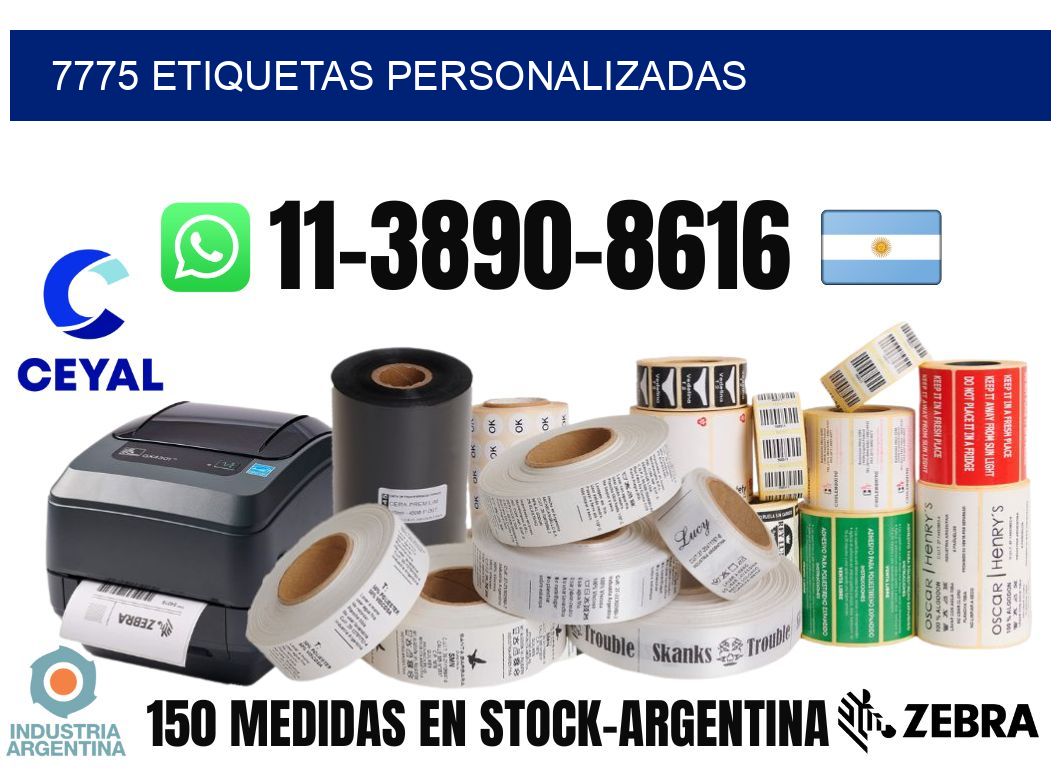 7775 etiquetas personalizadas