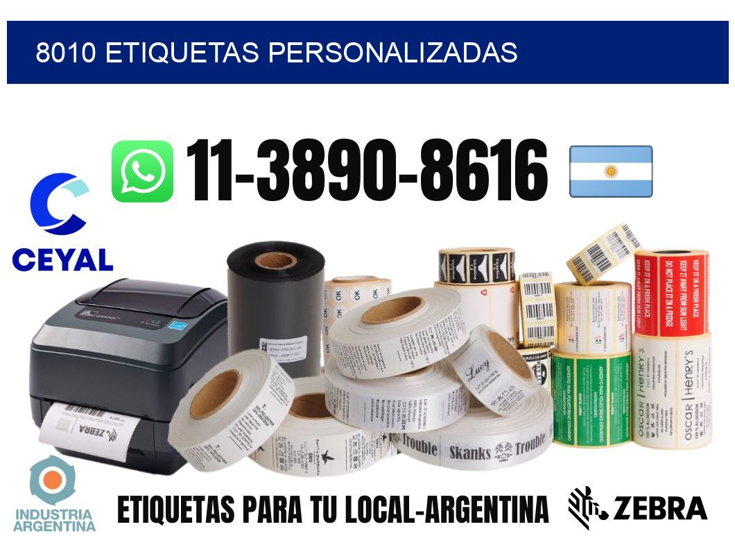 8010 etiquetas personalizadas