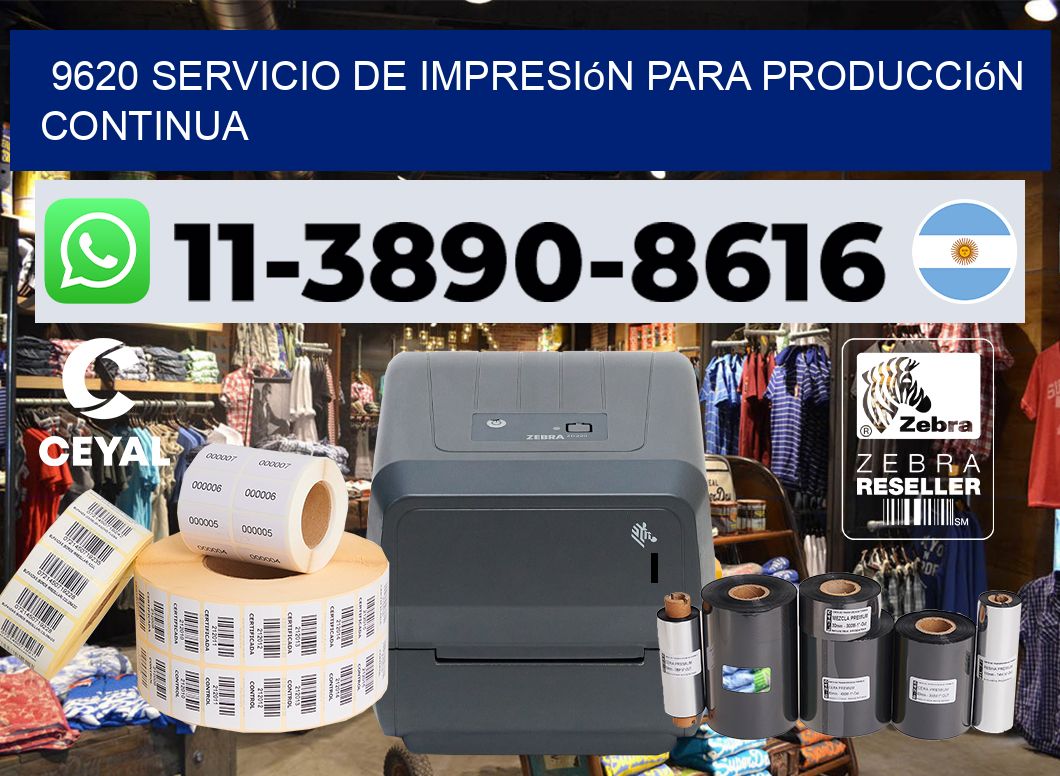 9620 Servicio de impresión para producción continua
