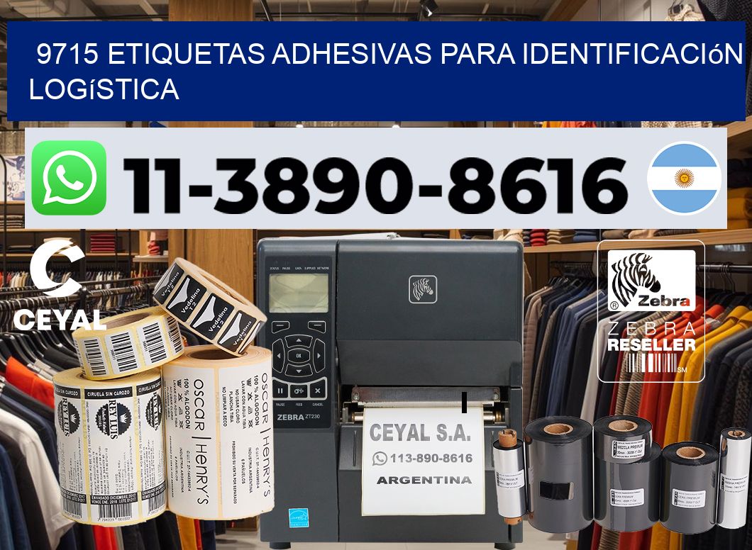 9715 Etiquetas adhesivas para identificación logística