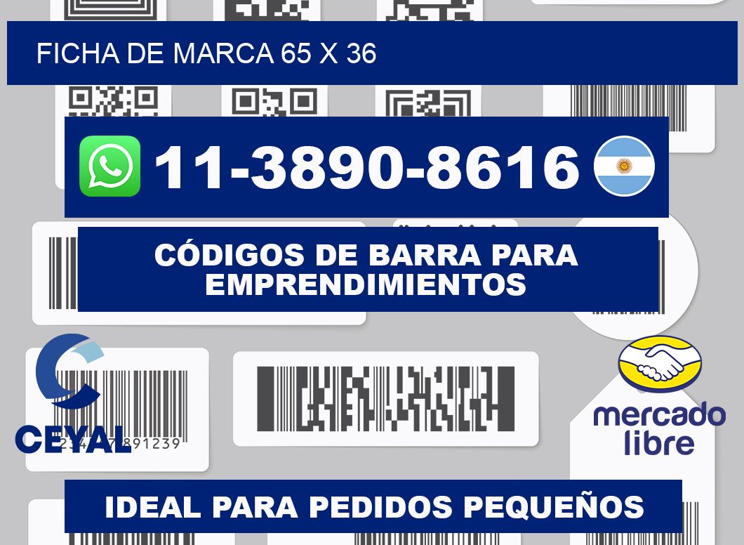 Ficha de marca 65 x 36