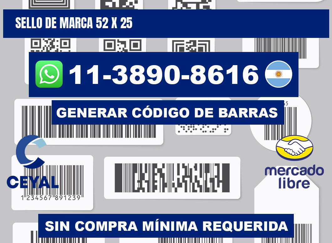 Sello de marca 52 x 25