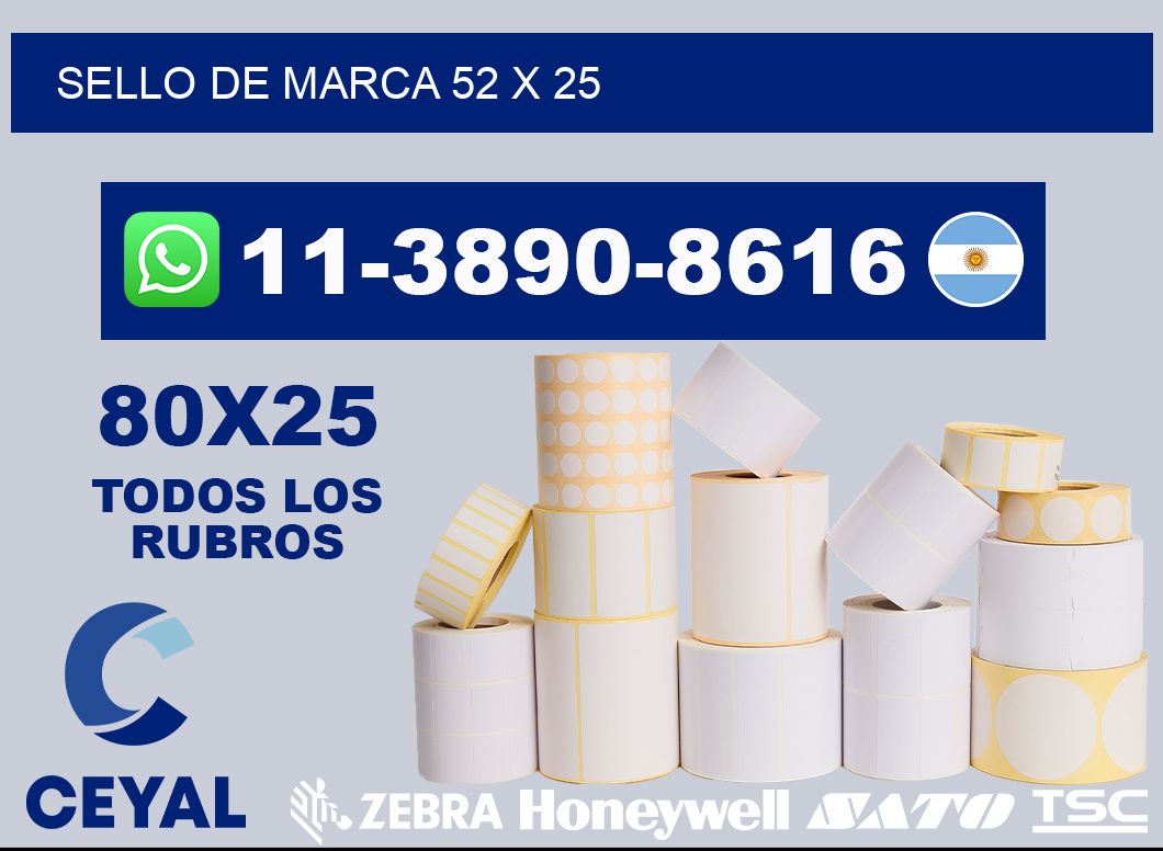 Sello de marca 52 x 25