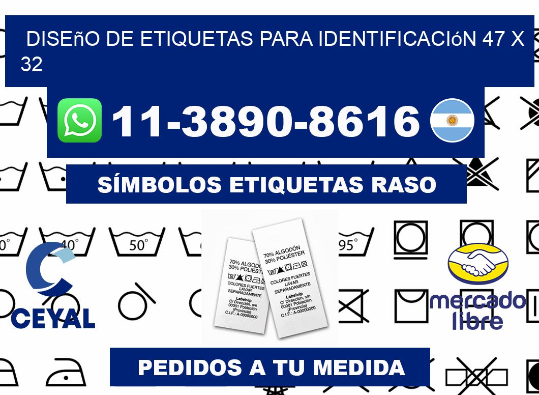 diseño de etiquetas para identificación 47 x 32