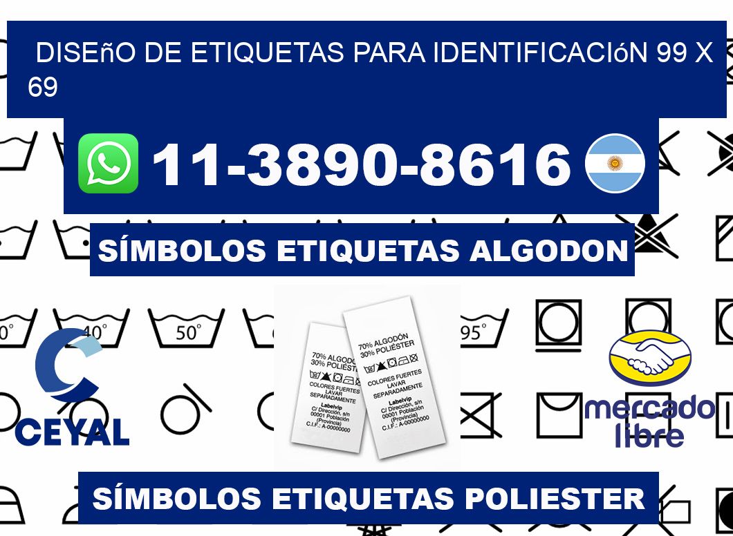 diseño de etiquetas para identificación 99 x 69