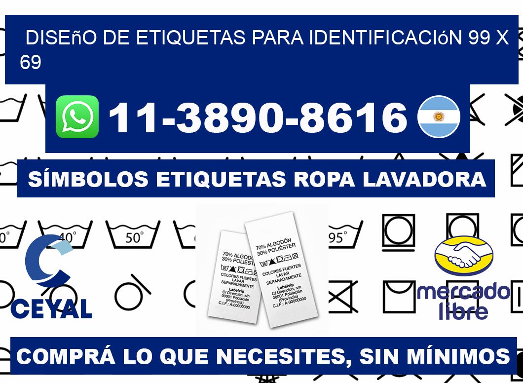 diseño de etiquetas para identificación 99 x 69
