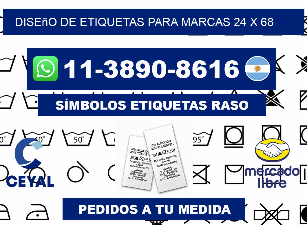 diseño de etiquetas para marcas 24 x 68