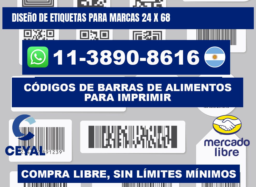 diseño de etiquetas para marcas 24 x 68