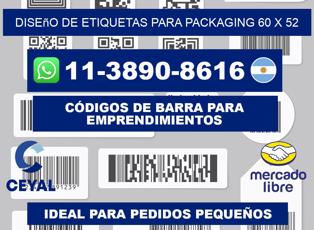 diseño de etiquetas para packaging 60 x 52