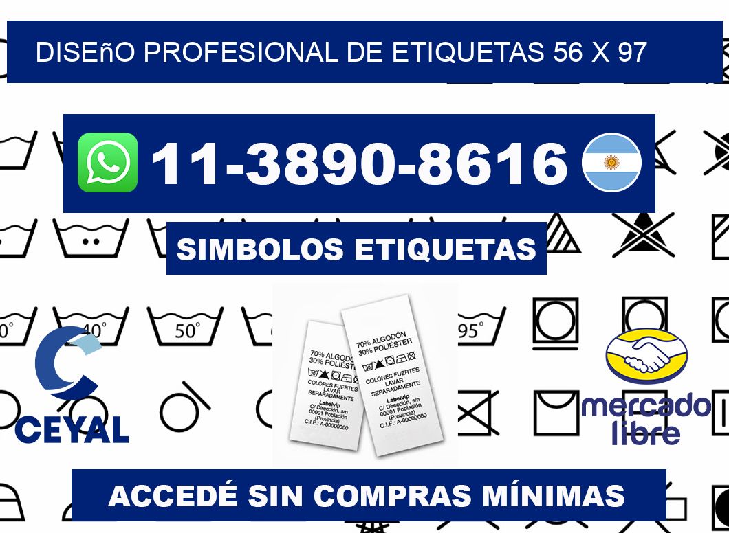 diseño profesional de etiquetas 56 x 97