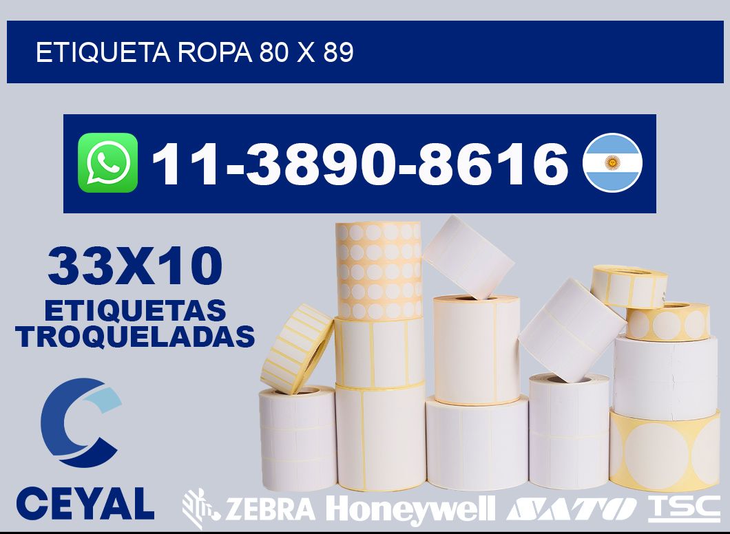 etiqueta ropa 80 x 89