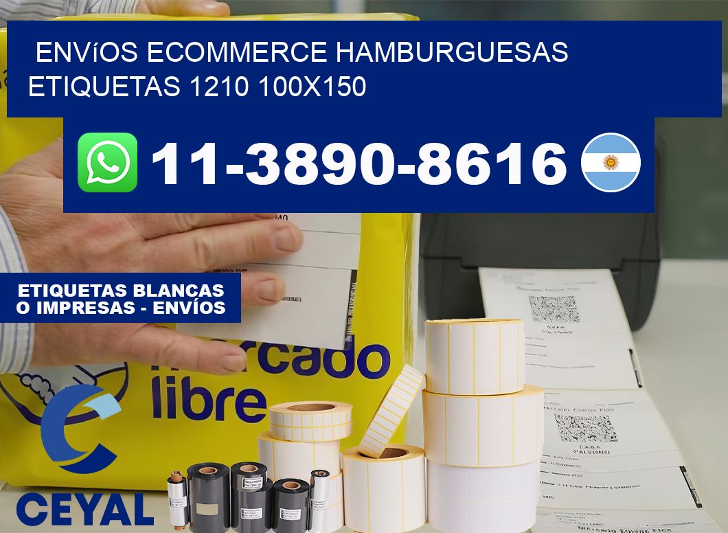 Envíos Ecommerce hamburguesas etiquetas 1210 100×150