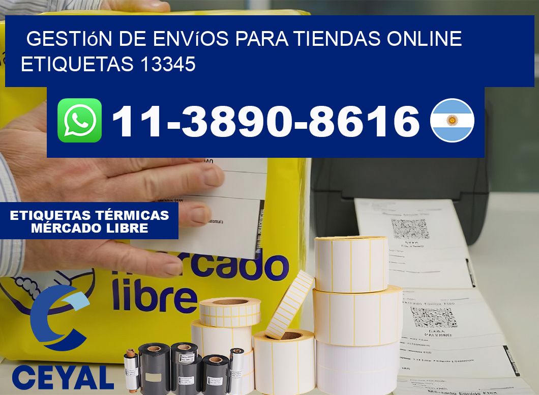 Gestión de envíos para tiendas online  etiquetas 13345