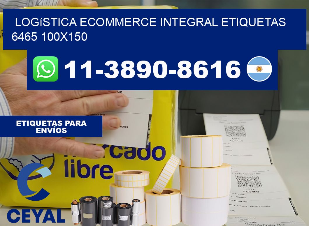 Logística ecommerce integral etiquetas 6465 100×150