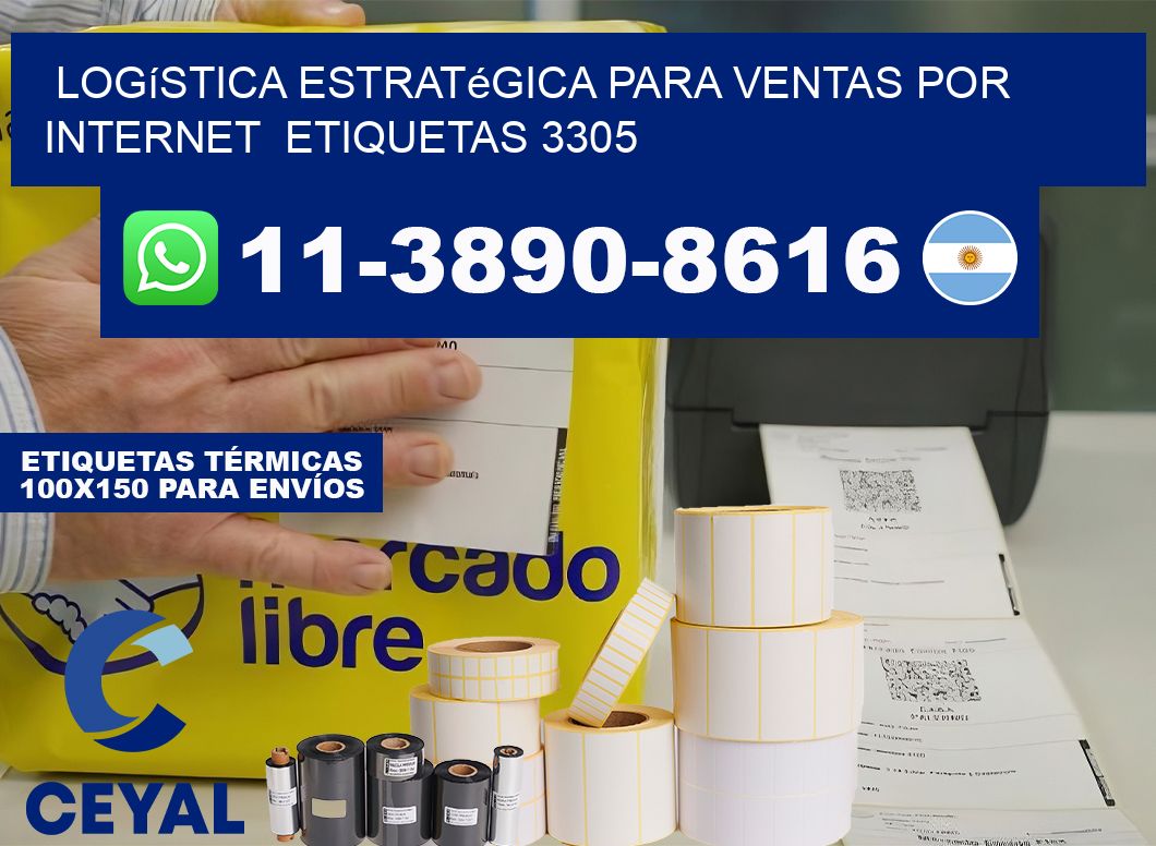 Logística estratégica para ventas por internet  etiquetas 3305