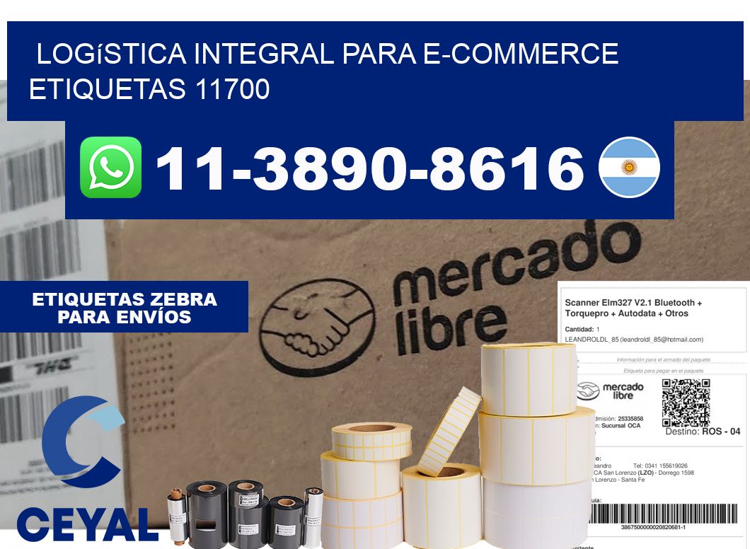Logística integral para e-commerce etiquetas 11700