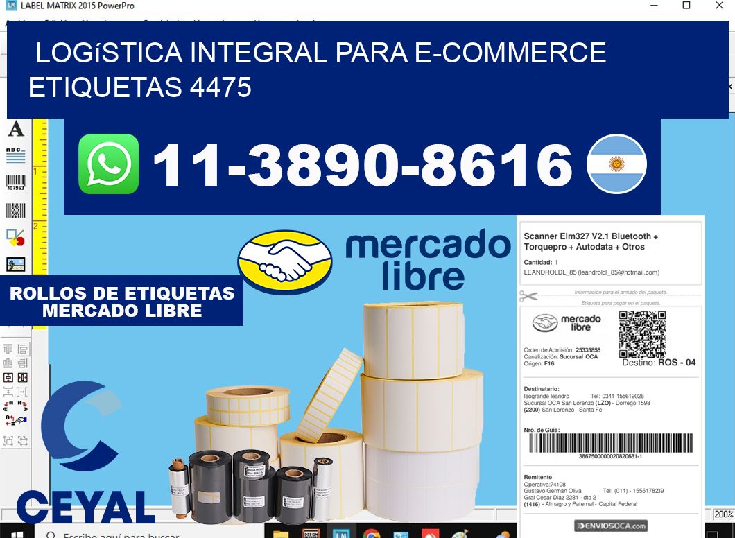 Logística integral para e-commerce etiquetas 4475