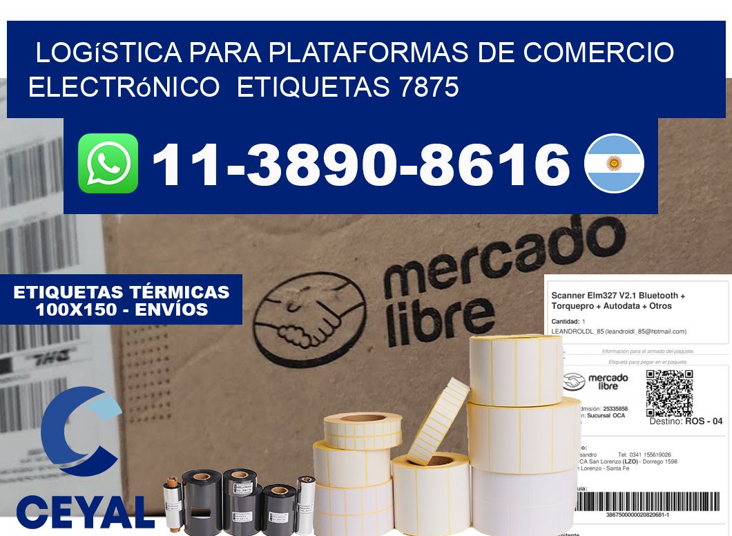 Logística para plataformas de comercio electrónico  etiquetas 7875