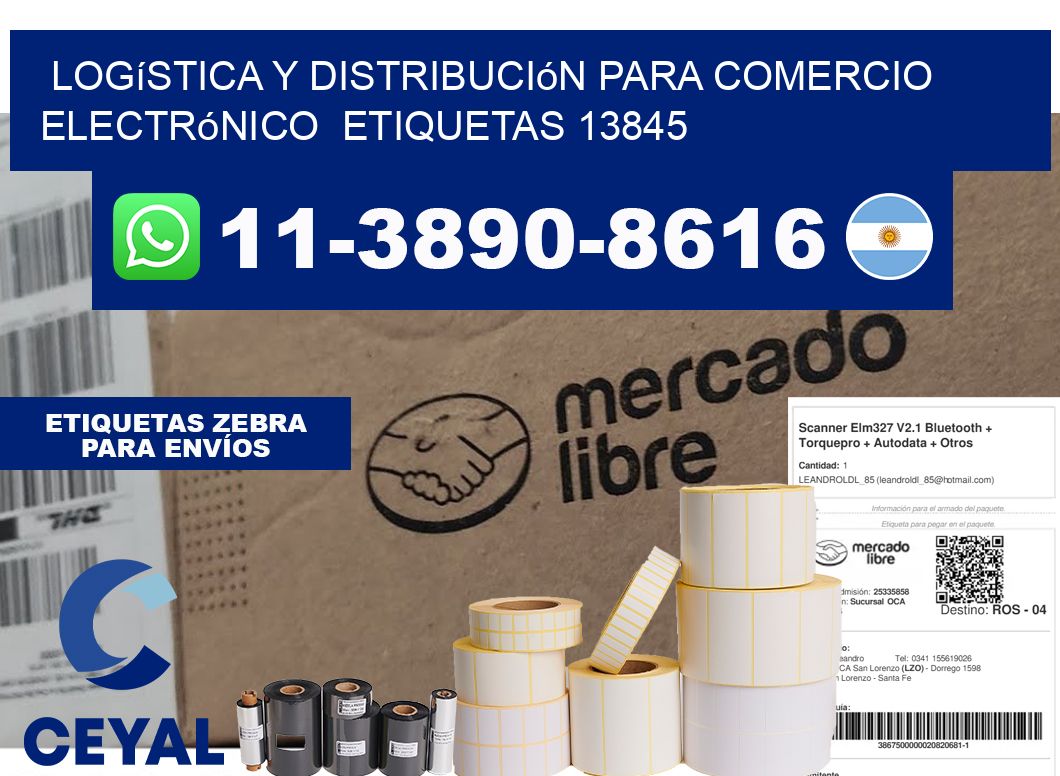 Logística y distribución para comercio electrónico etiquetas 13845