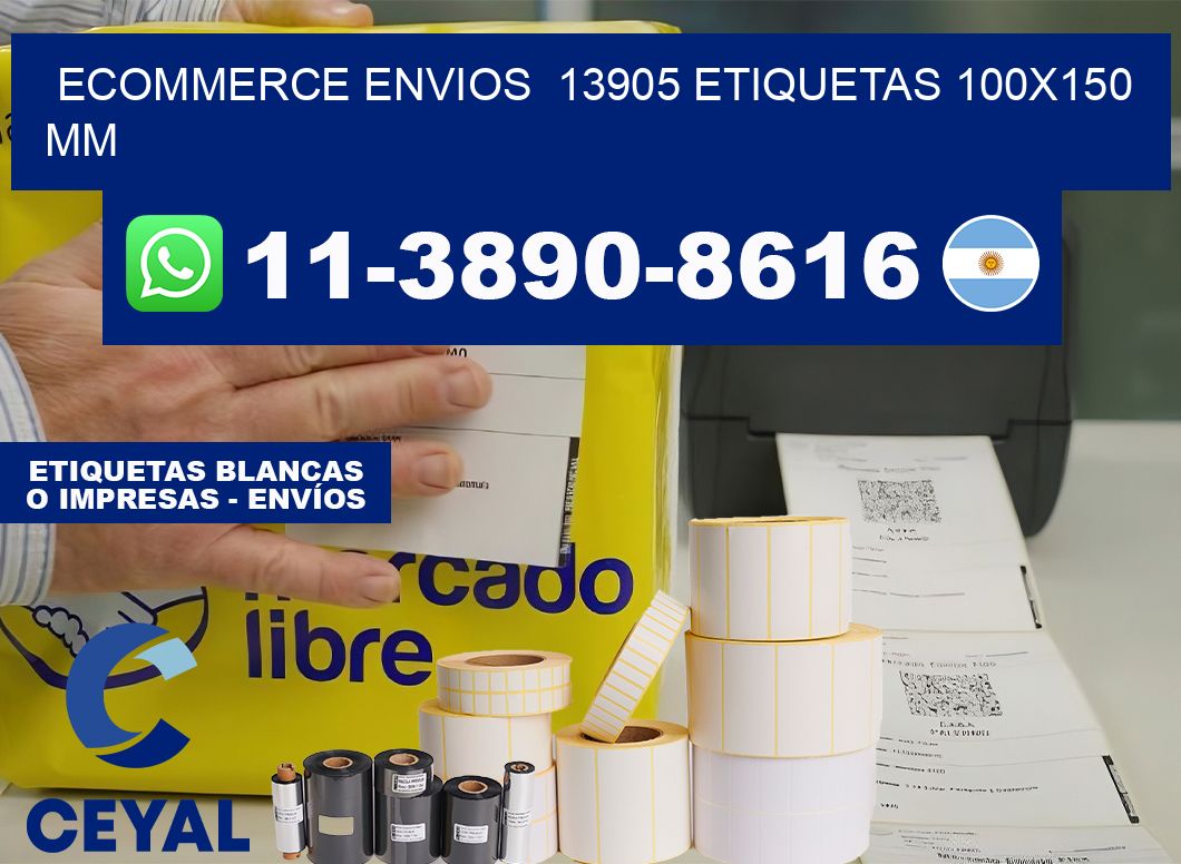 ecommerce envios  13905 etiquetas 100×150 mm