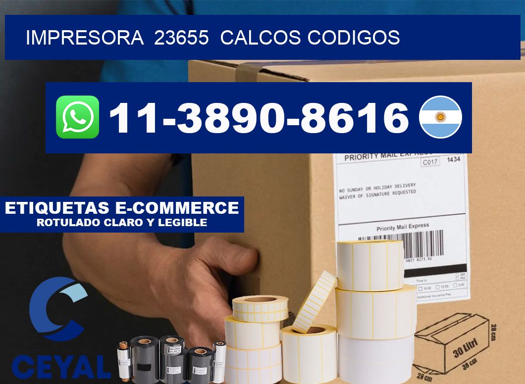 impresora  23655  calcos codigos