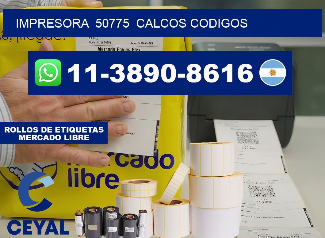 impresora  50775  calcos codigos