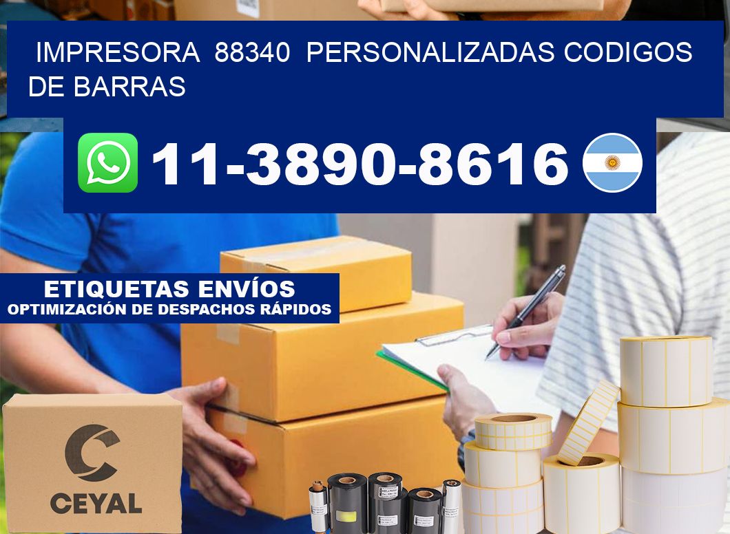 impresora  88340  personalizadas codigos de barras