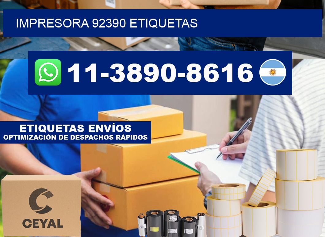 impresora 92390 etiquetas
