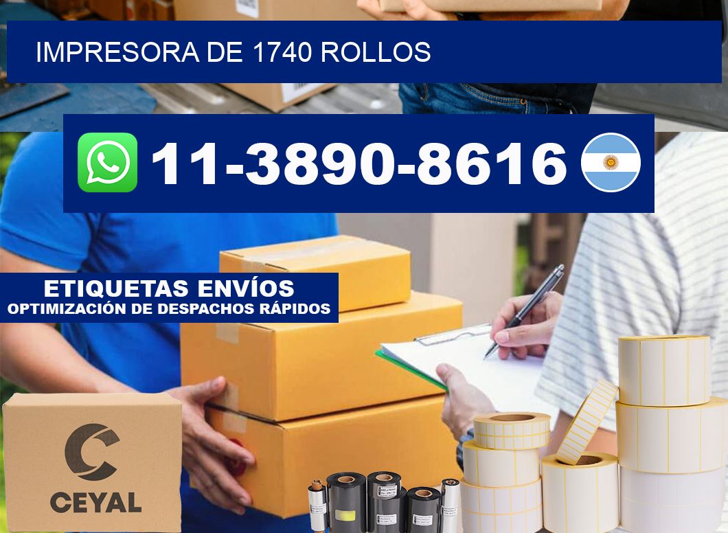 impresora de 1740 rollos