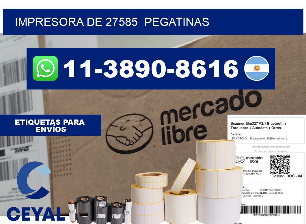 impresora de 27585  pegatinas