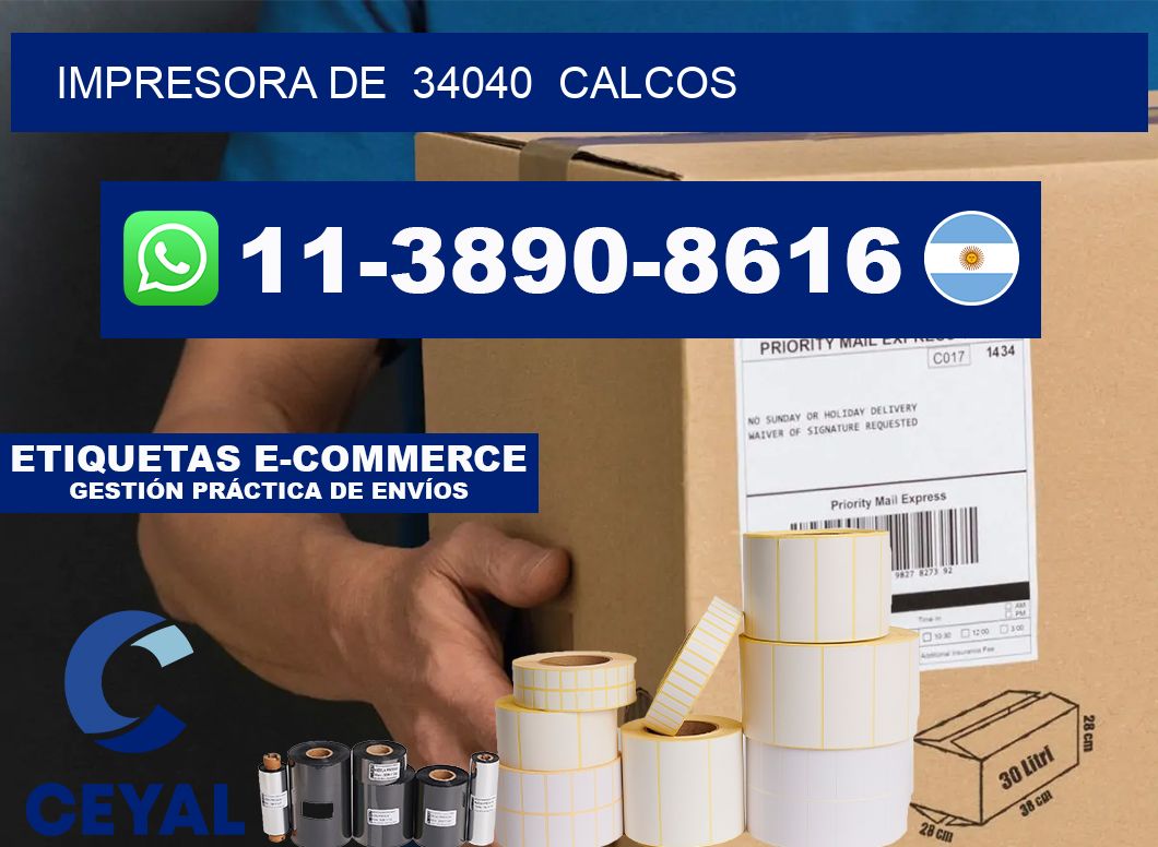 impresora de 34040 calcos