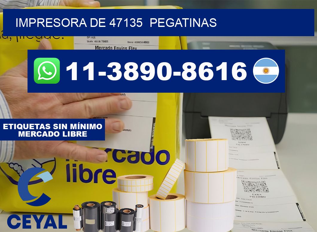 impresora de 47135 pegatinas