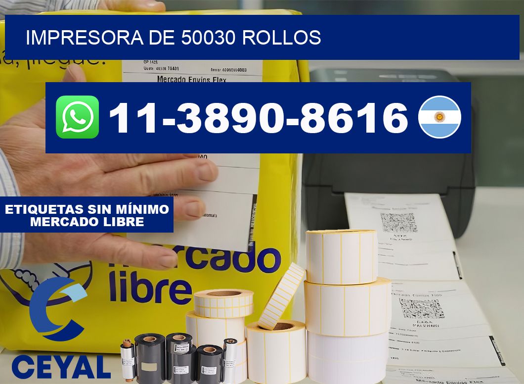 impresora de 50030 rollos