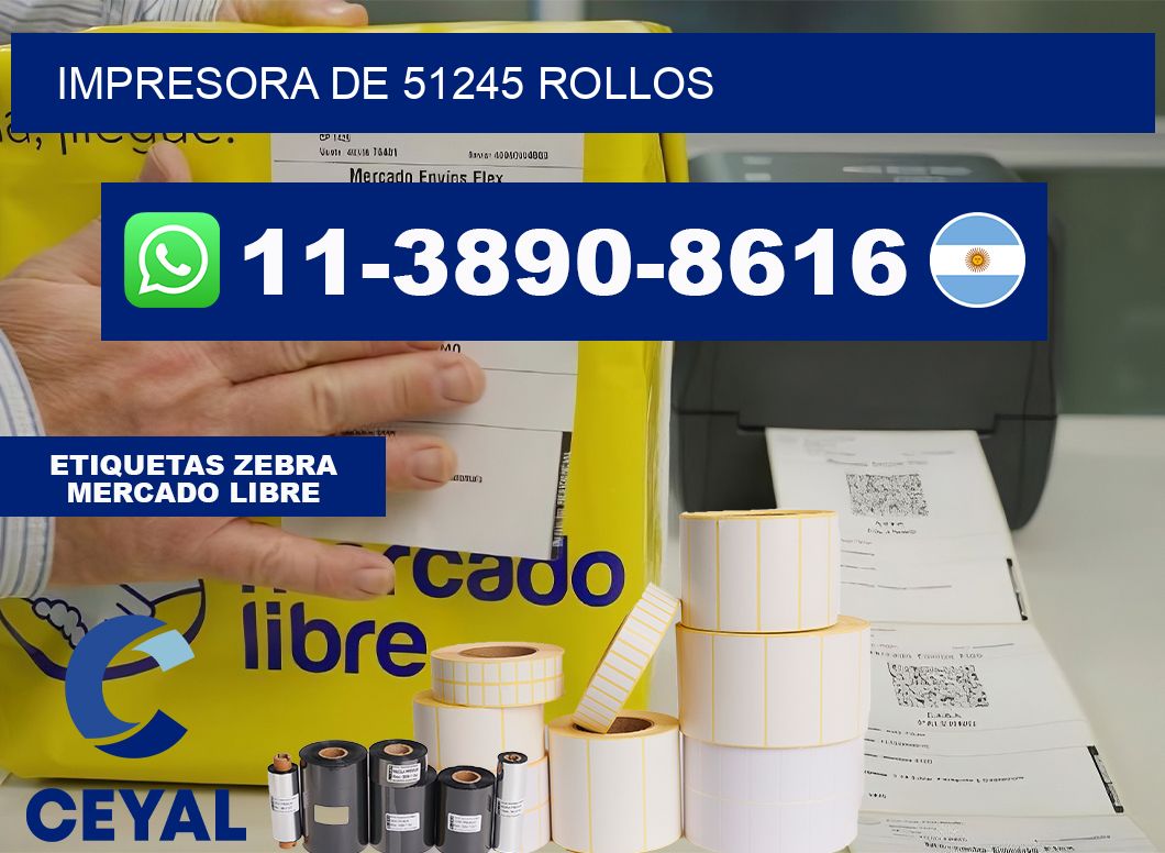 impresora de 51245 rollos