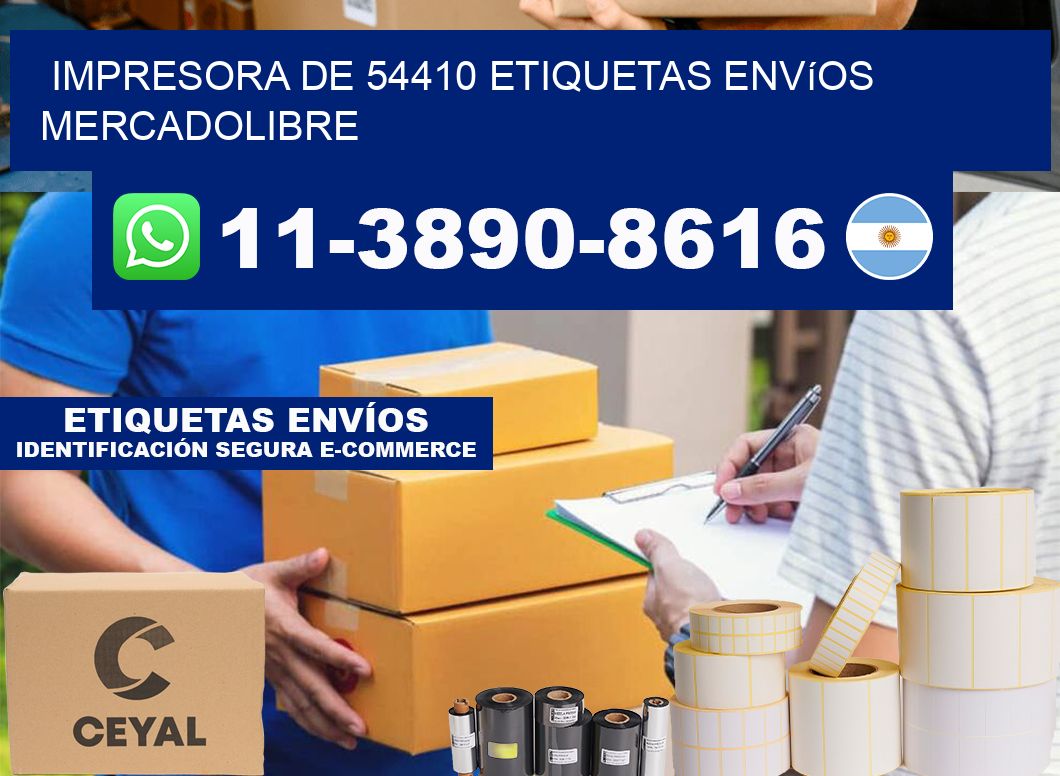 impresora de 54410 etiquetas envíos mercadolibre