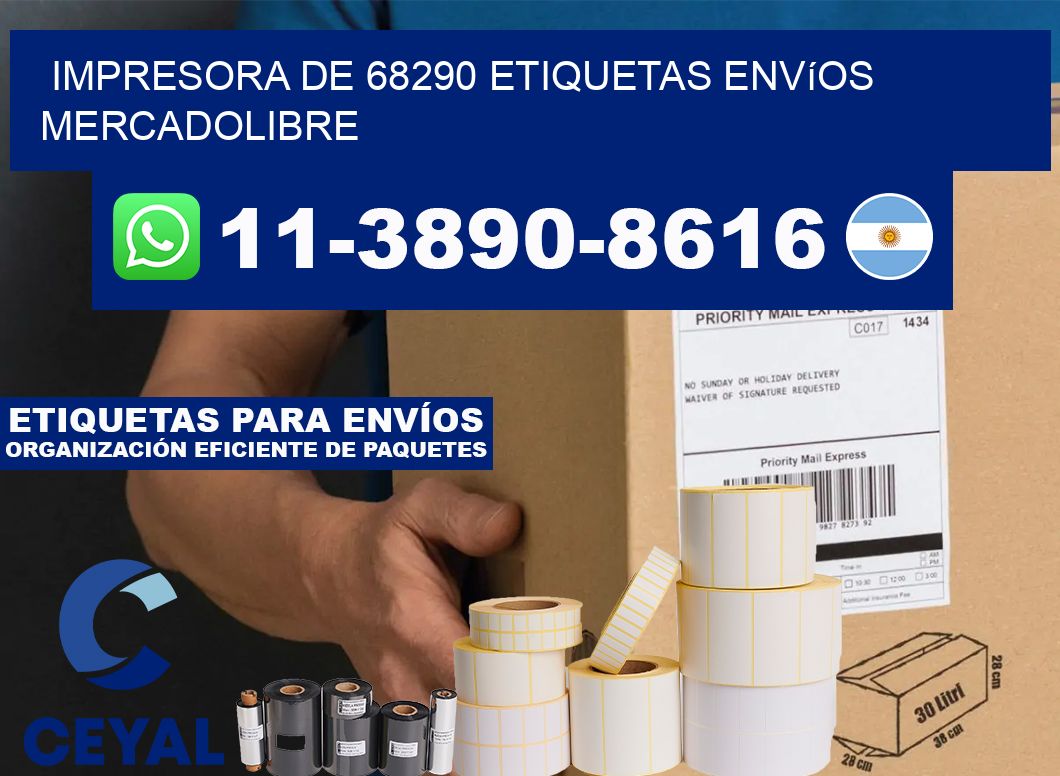 impresora de 68290 etiquetas envíos mercadolibre