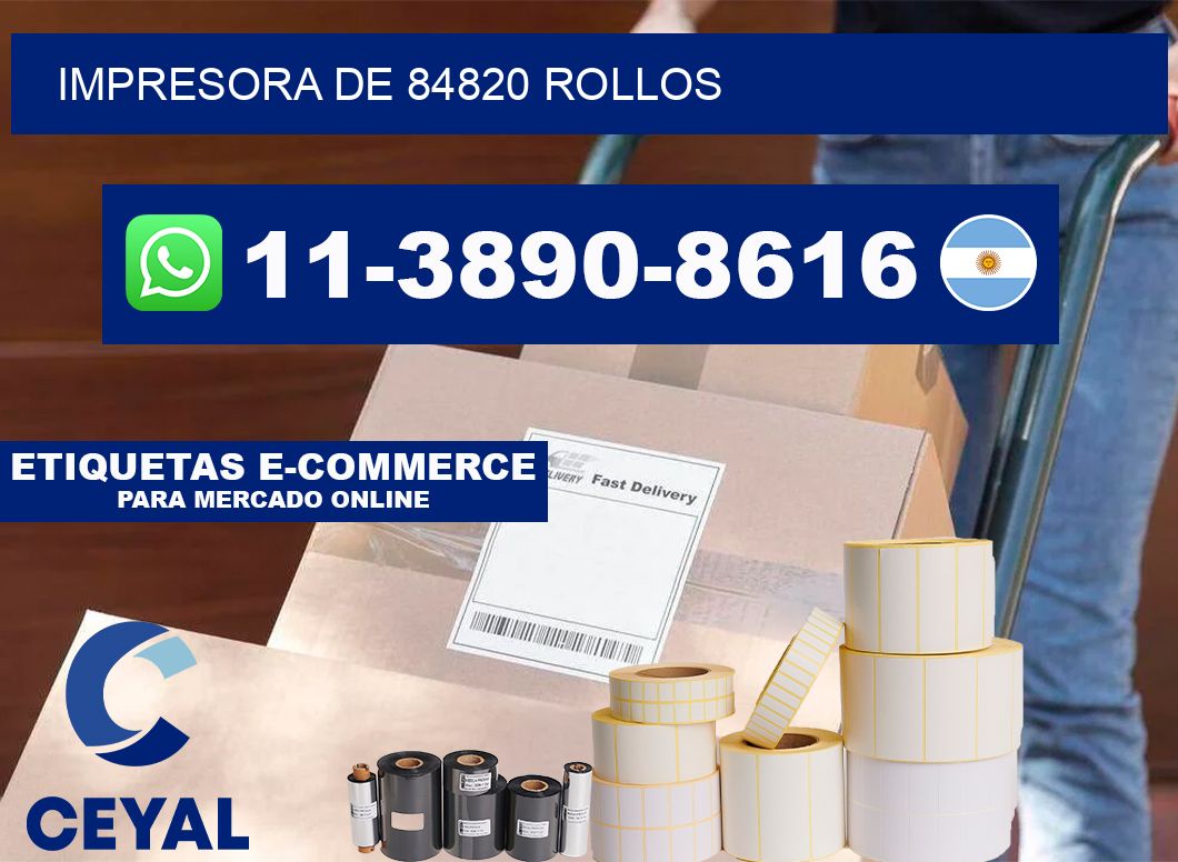 impresora de 84820 rollos