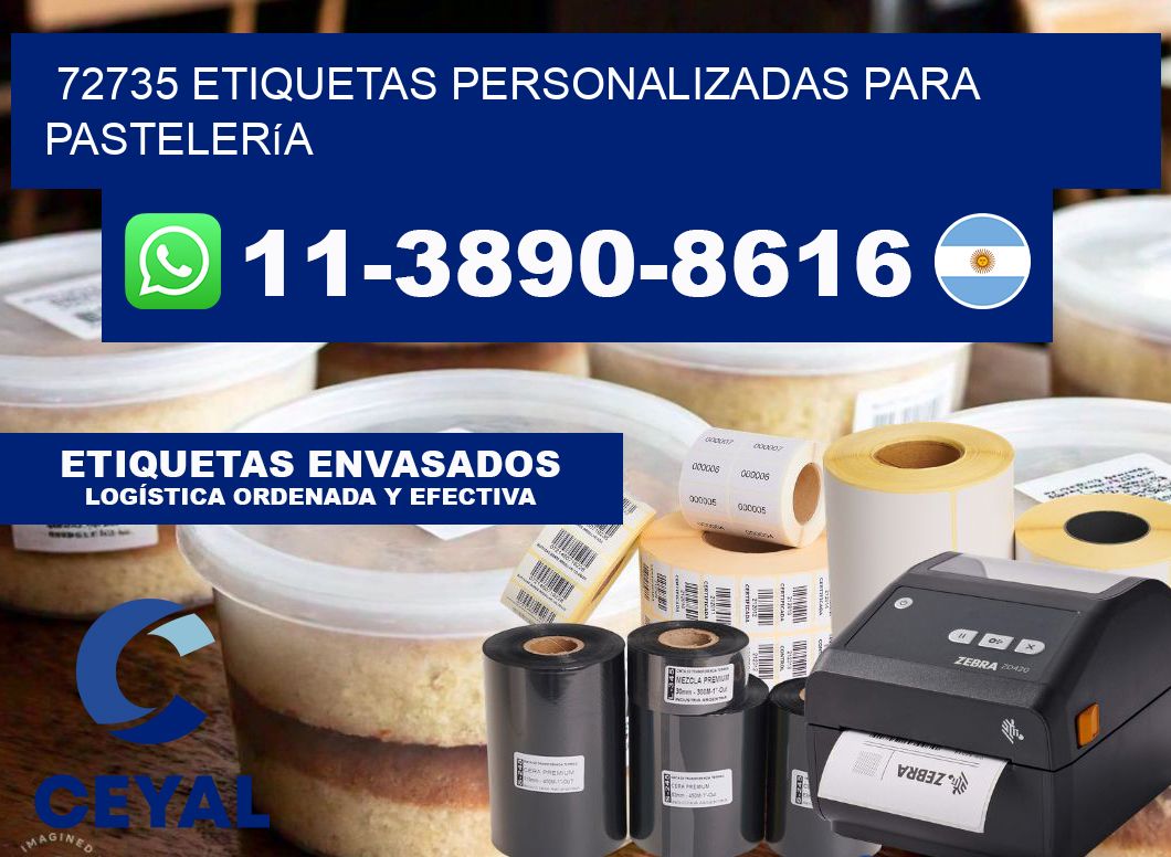 72735 etiquetas personalizadas para pastelería