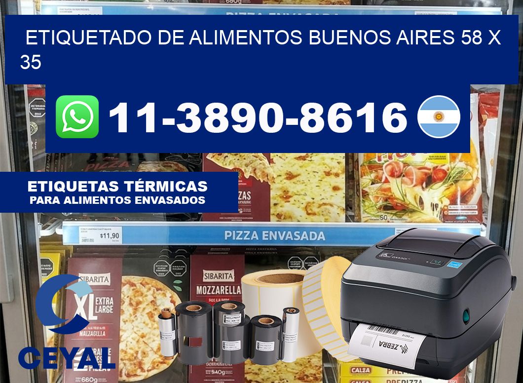 Etiquetado de alimentos buenos aires 58 x 35