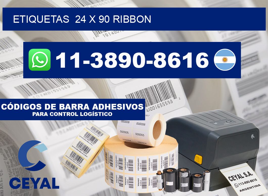 Etiquetas  24 x 90 ribbon