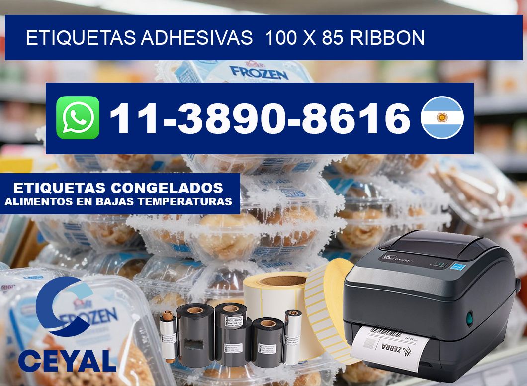 Etiquetas adhesivas  100 x 85 ribbon
