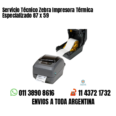 Servicio Técnico Zebra Impresora Térmica Especializado 87 x 59