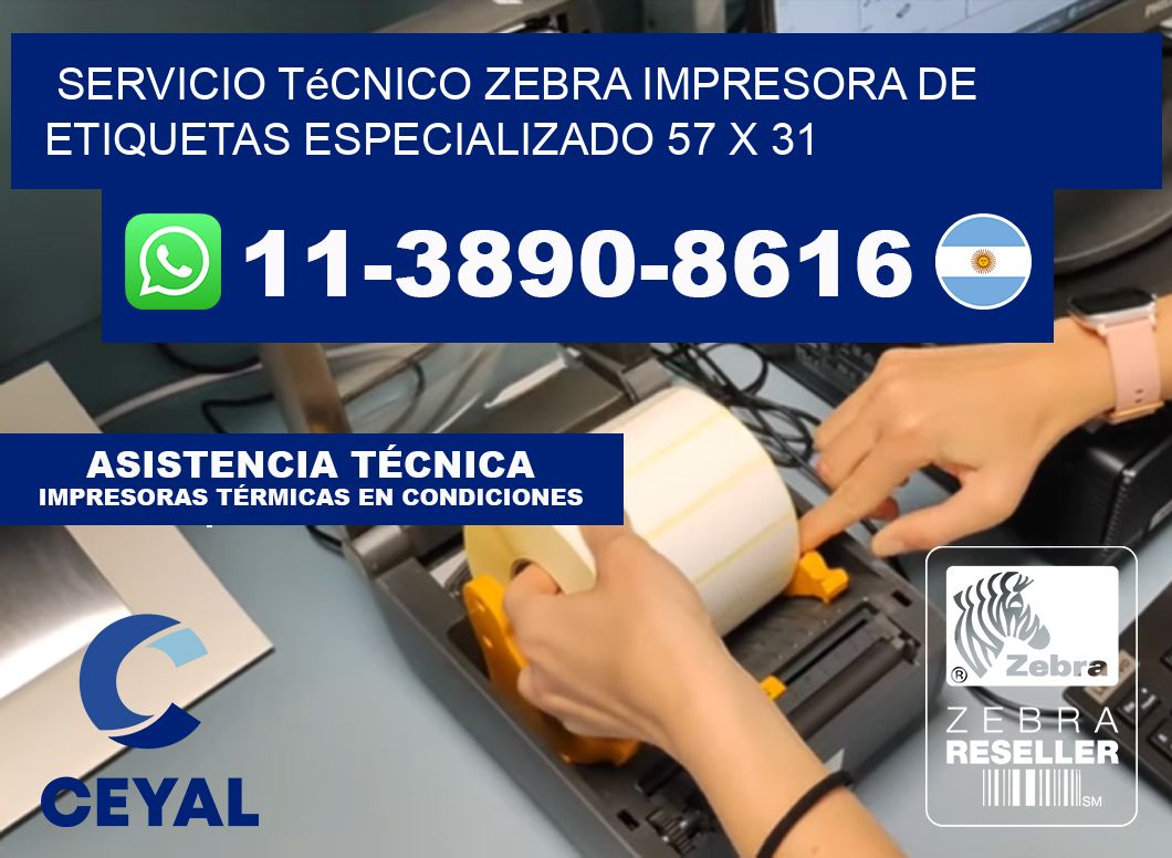 Servicio Técnico Zebra Impresora de Etiquetas Especializado 57 x 31