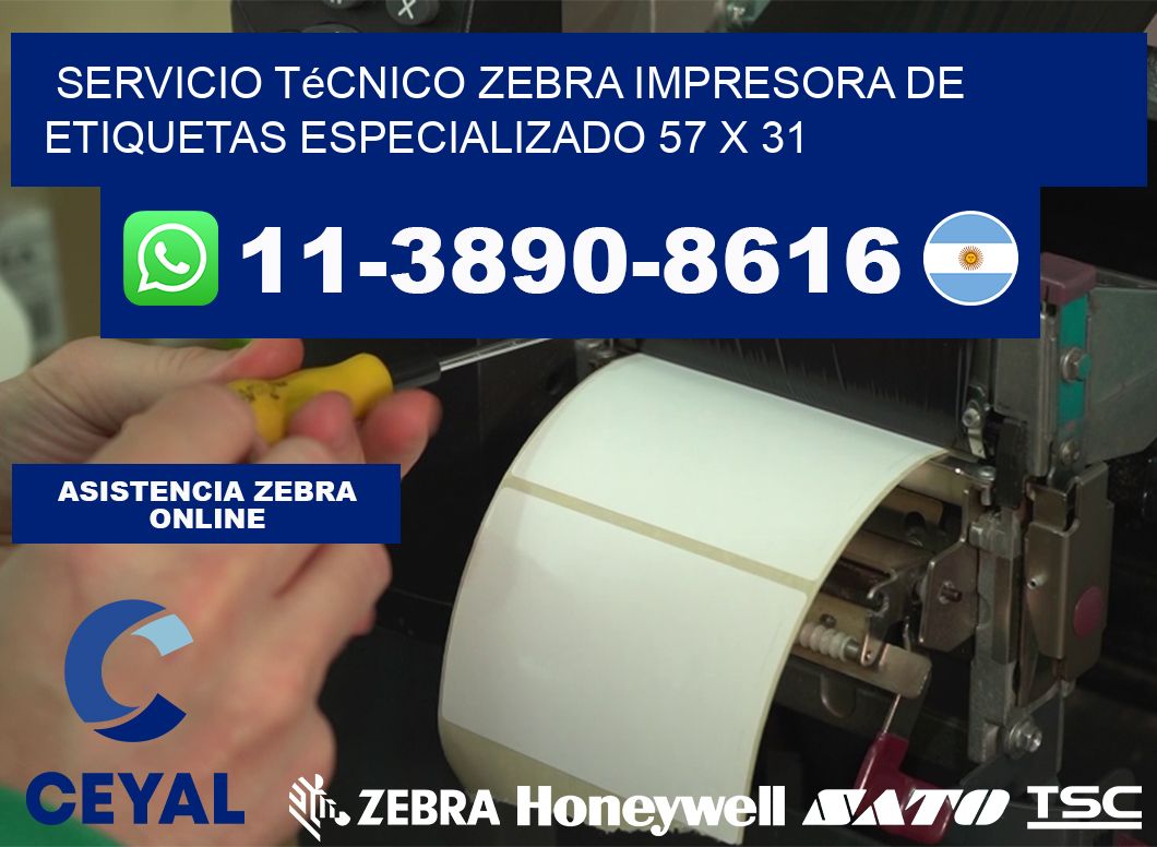 Servicio Técnico Zebra Impresora de Etiquetas Especializado 57 x 31