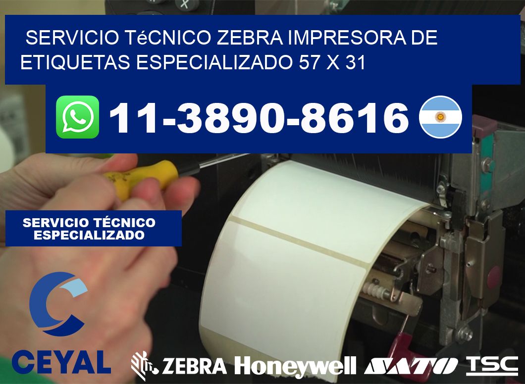 Servicio Técnico Zebra Impresora de Etiquetas Especializado 57 x 31