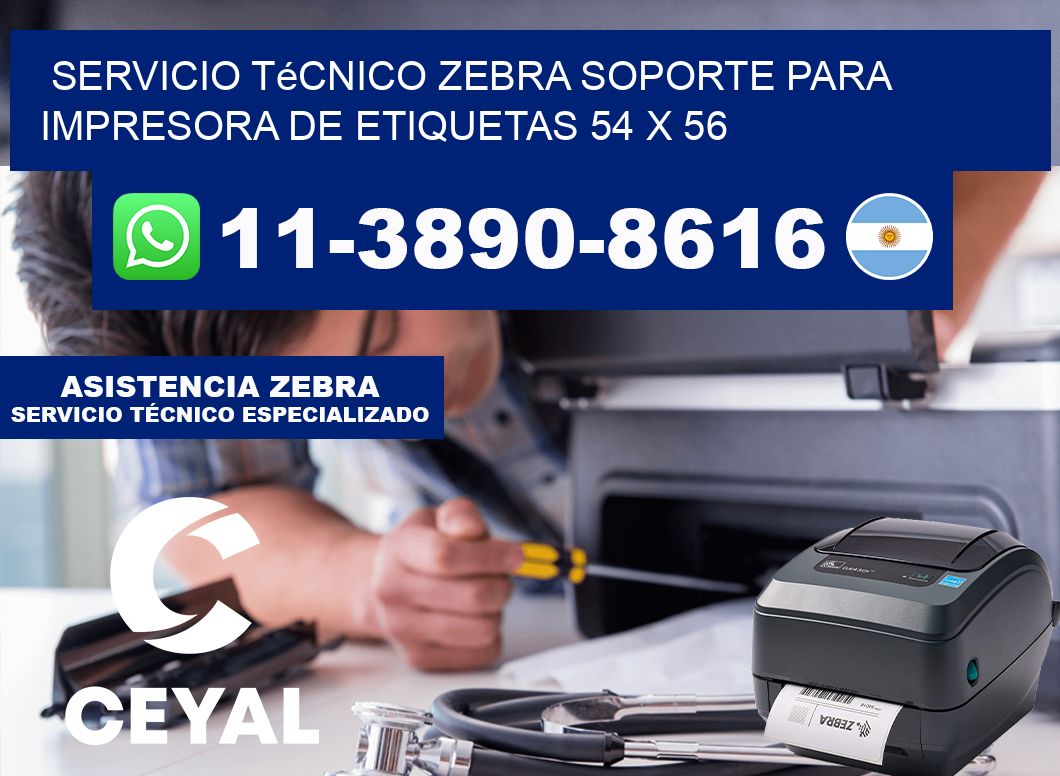 Servicio Técnico Zebra Soporte para Impresora de Etiquetas 54 x 56